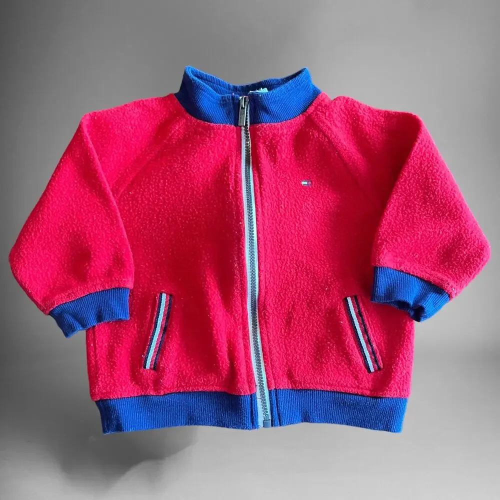 Tommy Hilfiger Baby 6/9m Zip Up Sweatsuit Preppy Academia Full Zip Joggers